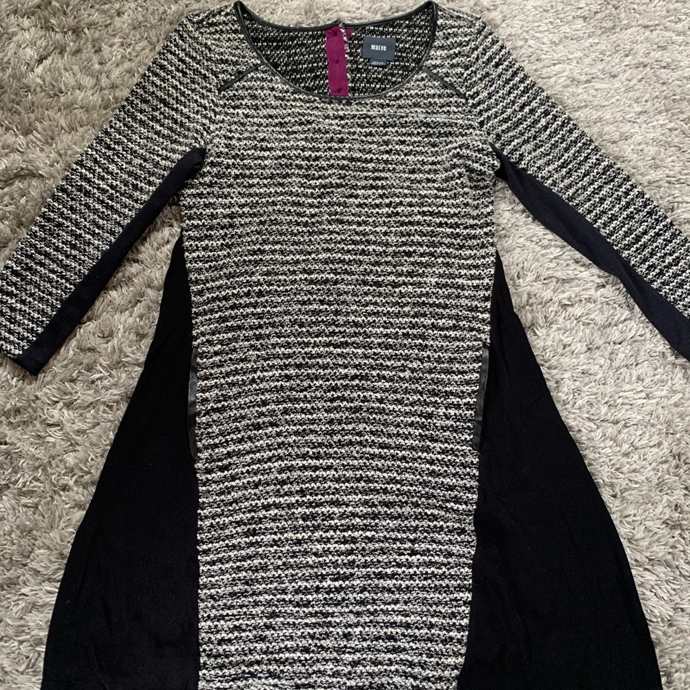 Maeve Black and White Dress